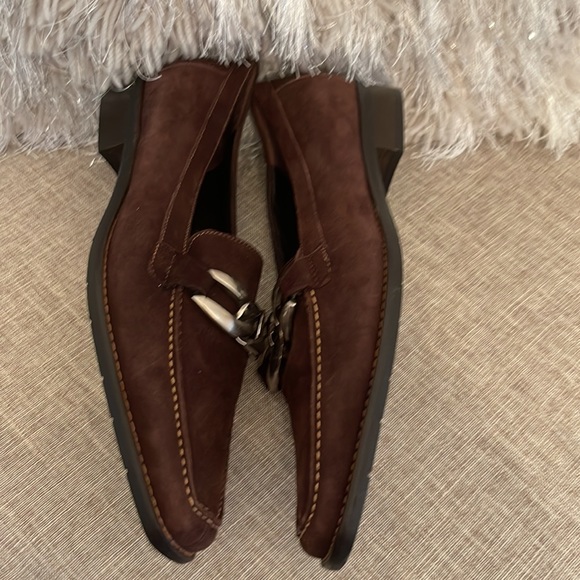 Luca Grossi  per LA NOUVELLE Trieste Brown Suede Made in Italy Size 36 - Picture 10 of 11